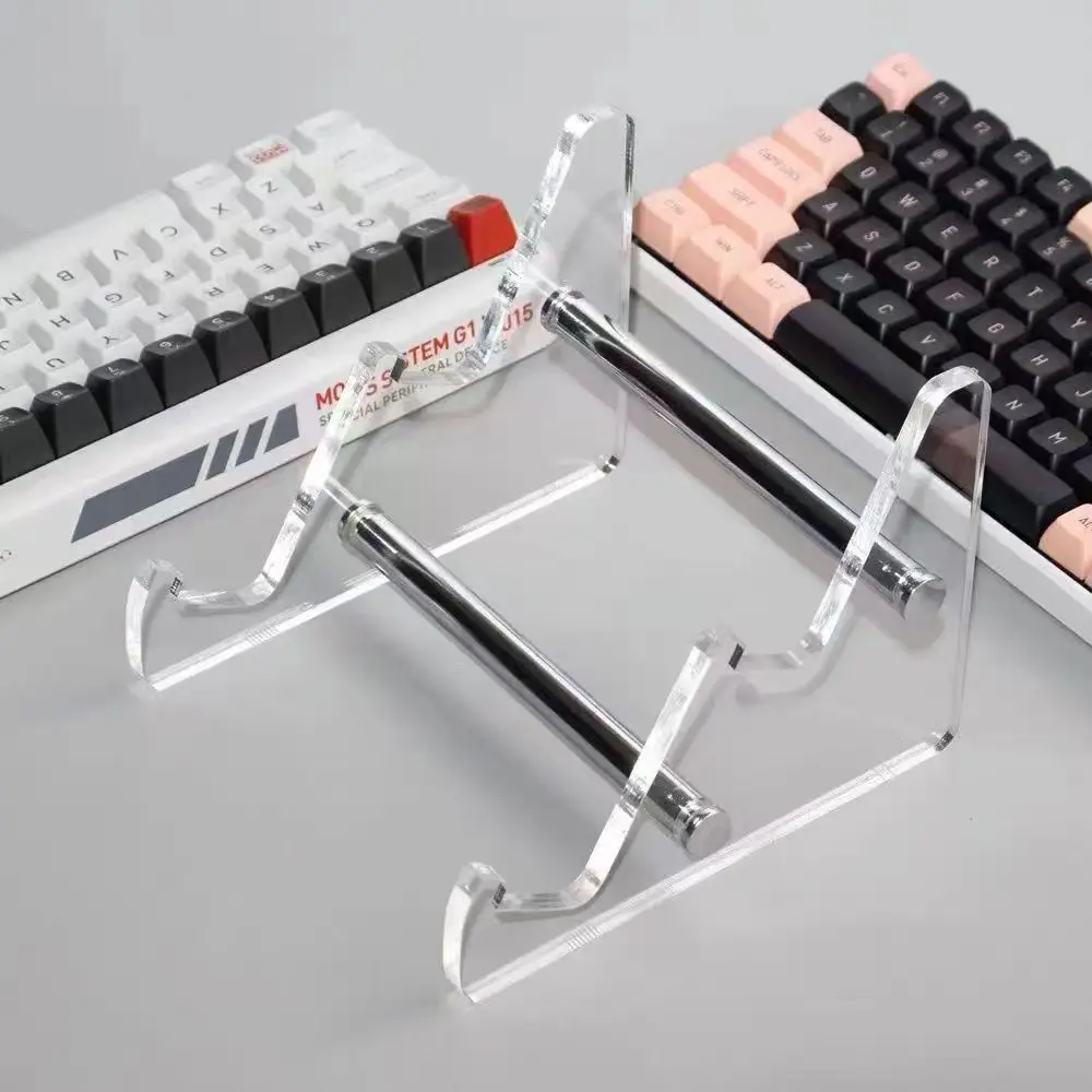 Support d’affichage pour clavier, support de clavier en acrylique transparent pour ordinateur, support de clavier mécanique, support à plusieurs niveaux, plateau pour clavier