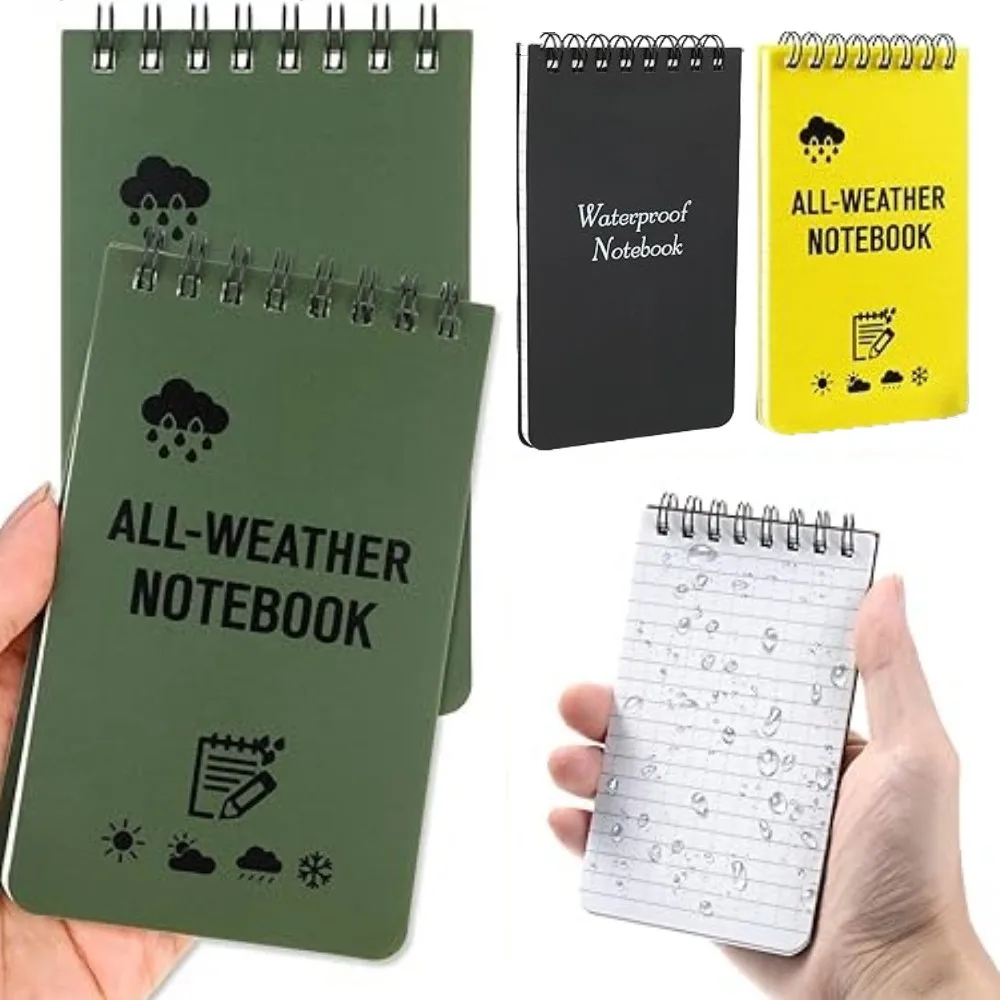 DulAll Weather-Bloc-notes de poche étanche, mini bloc-notes, bloc-notes à spirale, Liberty doublé